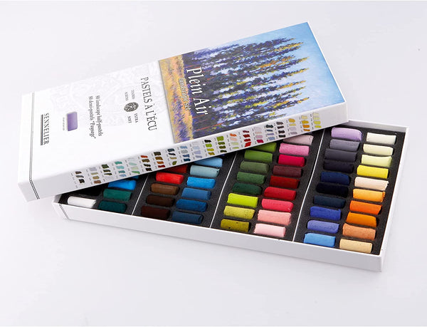 Sennelier Soft Pastels Cardboard Box Set of 80 Half Stick - Assorted Colors