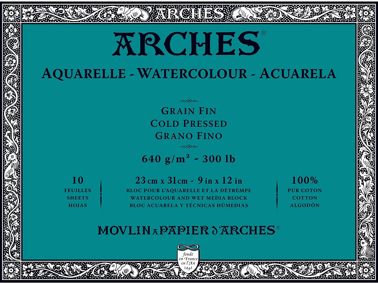ARCHES Papers Bloc aquarelle ARCHES, papier aquarelle