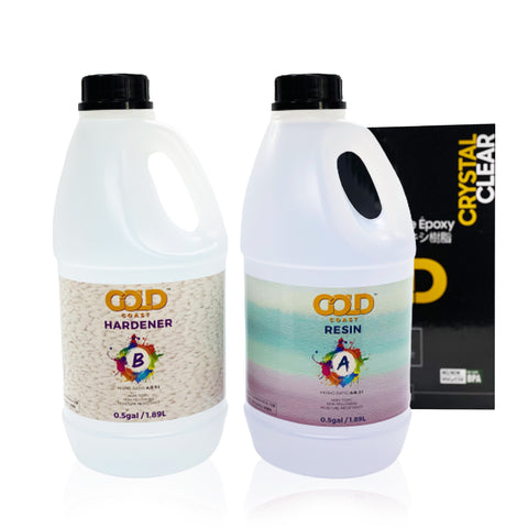 Gold Coast Supply 32 oz, Epoxy Resin Crystal Clear for Art Making