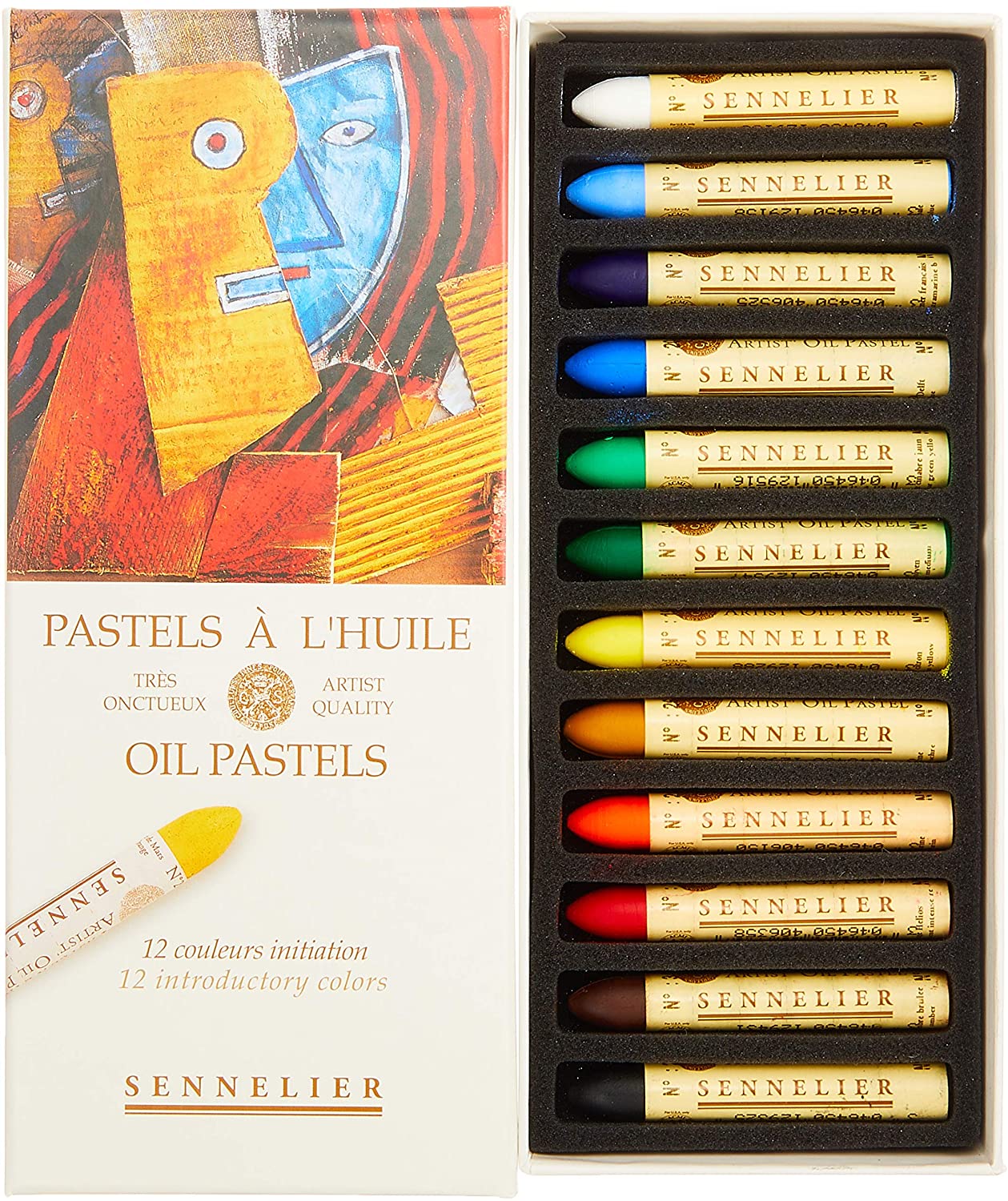 Sennelier Oil Pastels Cardboard Box Set Assorted Colors (Set of 48